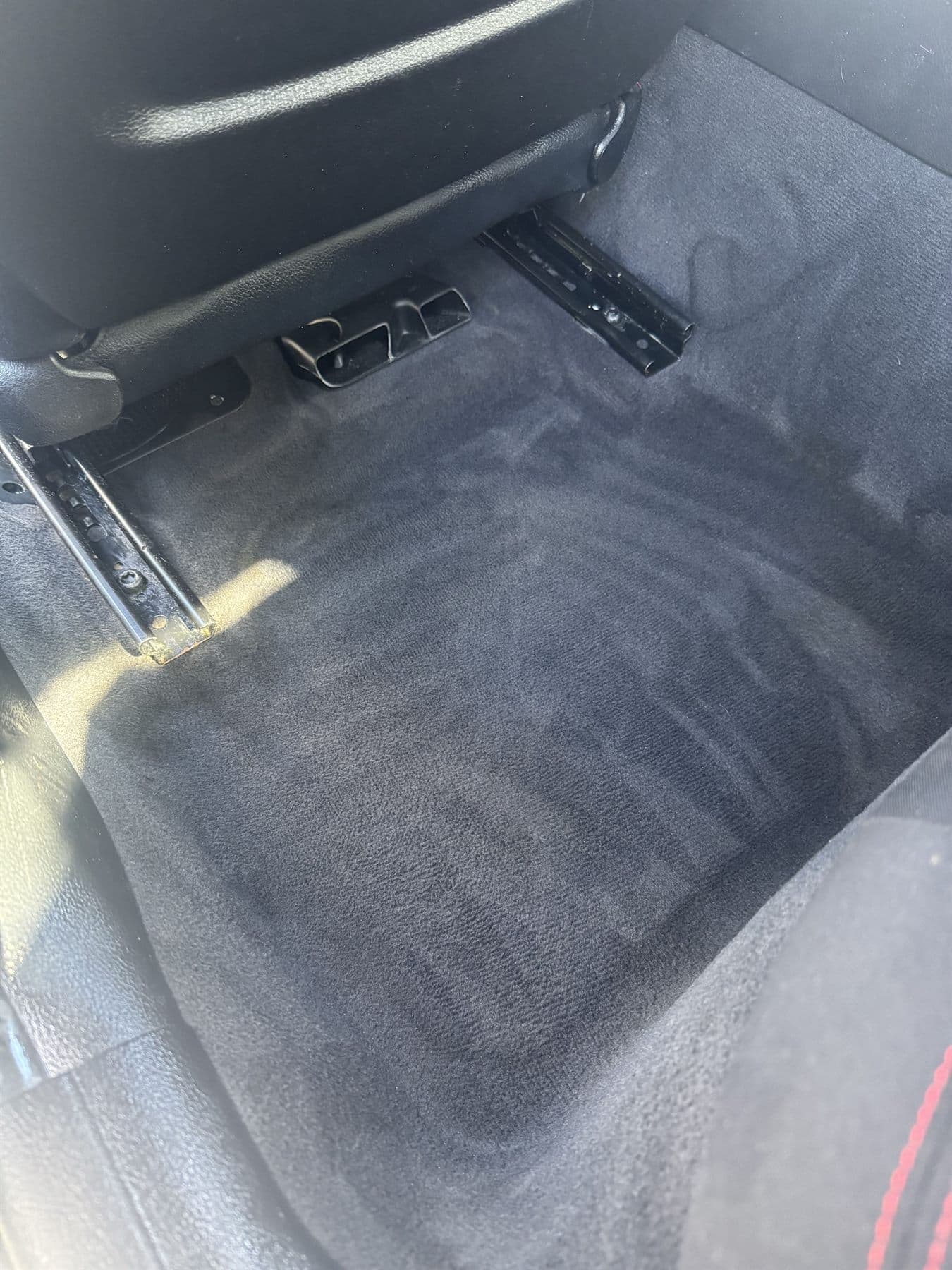 Carpet area after mould removal