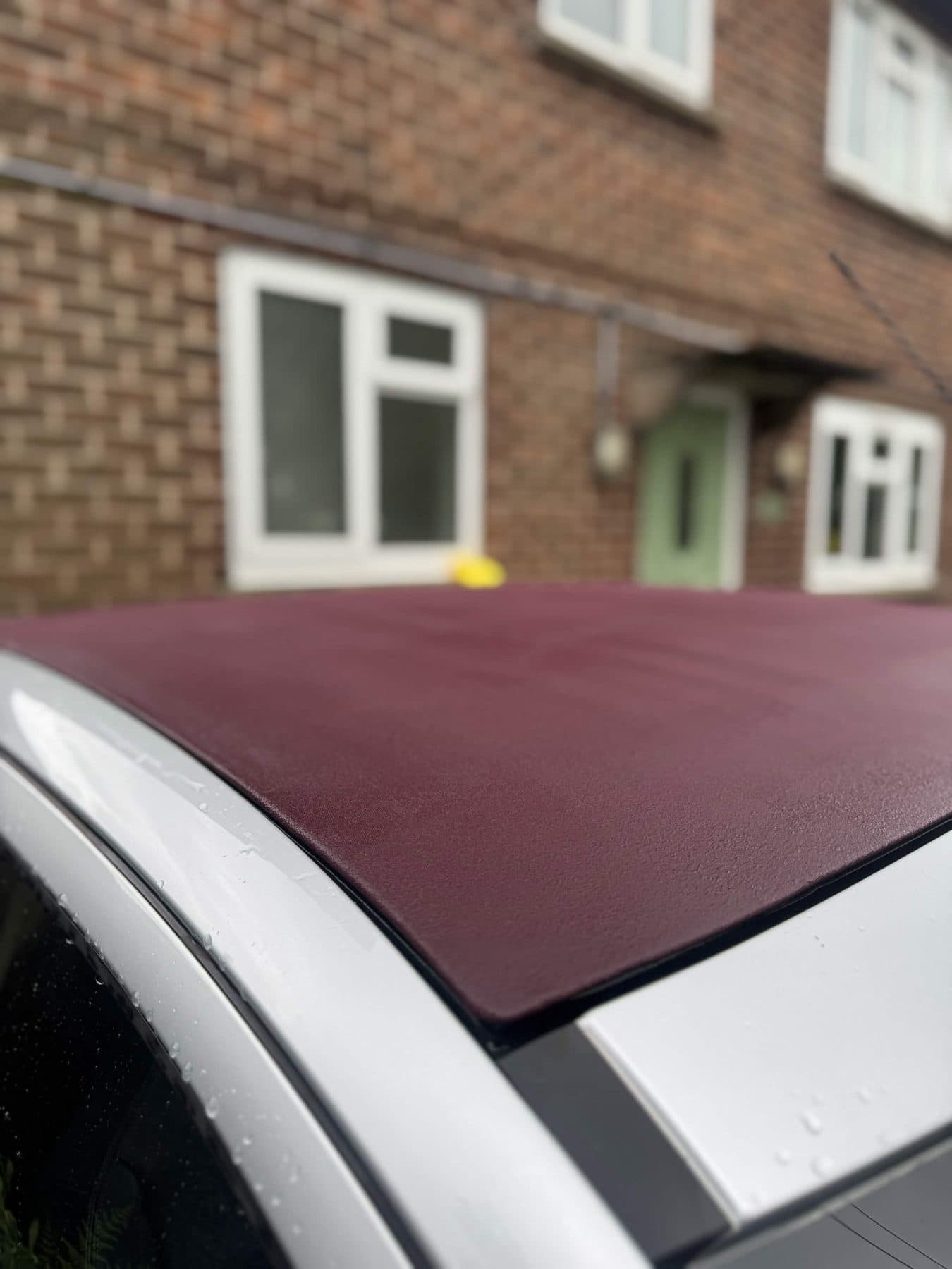 Convertible soft top after cleaning